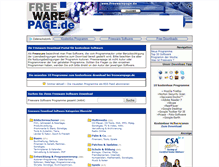 Tablet Screenshot of freewarepage.de